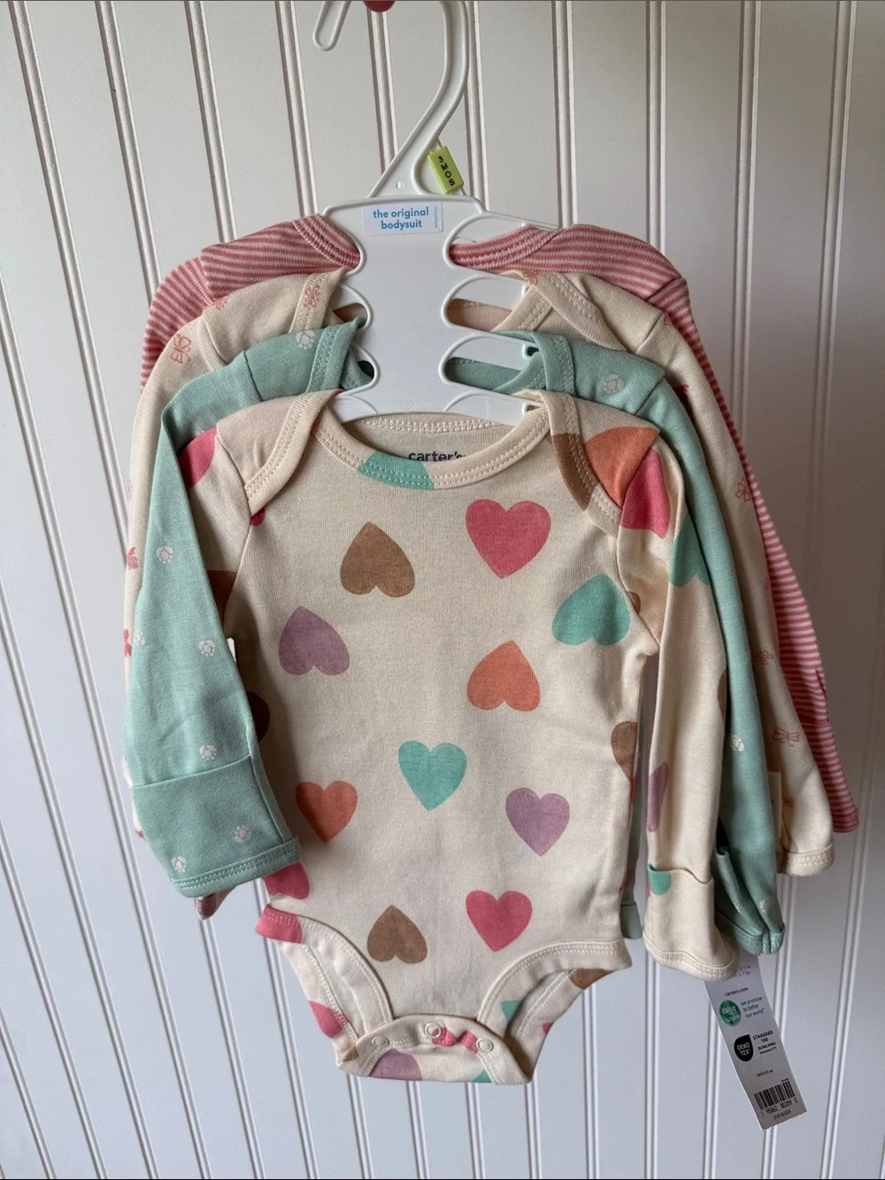 Carter's 4 pack One-Piece Bodysuits size 3 months
